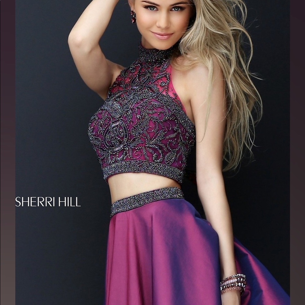 Sherrie Hill two piece formal dress.